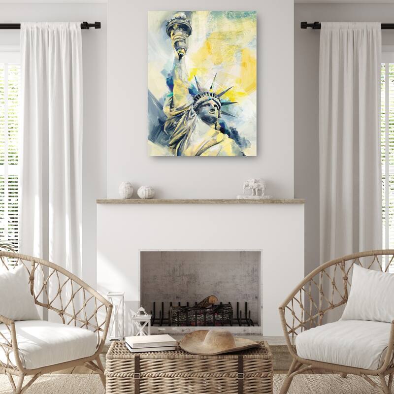 Lady Liberty By Studio Arts Canvas Art Print