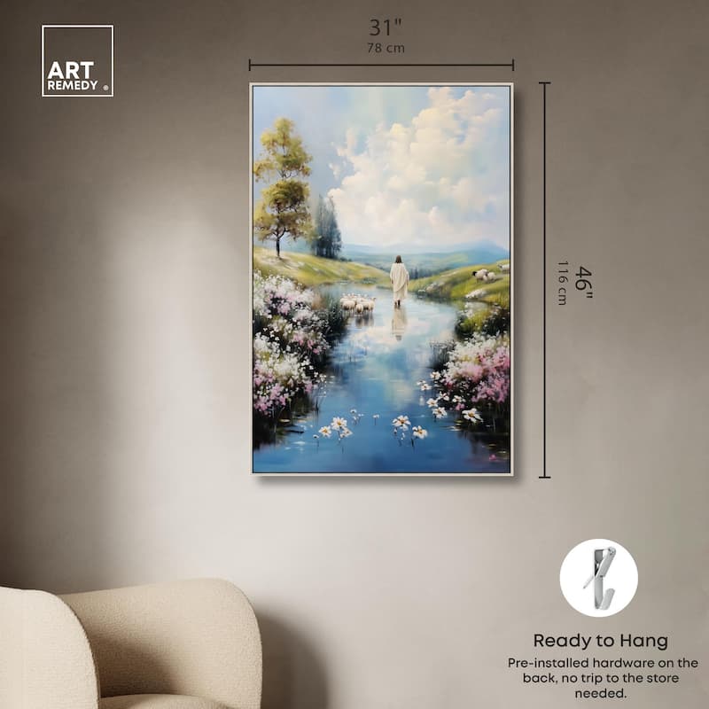 Caretaker's Calm Crossing I Canvas by Art Remedy