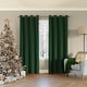 preview thumbnail 160 of 174, Sun Zero Hayden Energy Saving Blackout Grommet 1-Piece Curtain Panel, Single Panel 54" x 63" - Evergreen