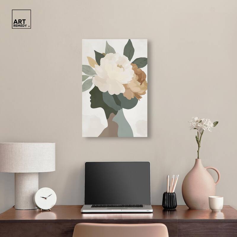 Floral Headpiece I Canvas by Art Remedy, Gallery Wrapped