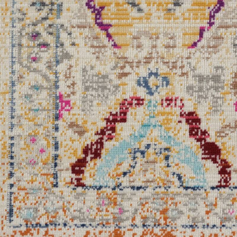 HomeRootsFloral Transitional Rectangle Area Rug - 48' X '24' X '0.5