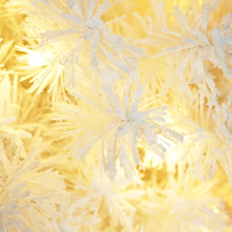 4ft Pre-lit Christmas Tree with 100 Lights, Snowman-Shaped Artificial Christmas Tree, Xmas Tree with 380 Branch Tips,PVC