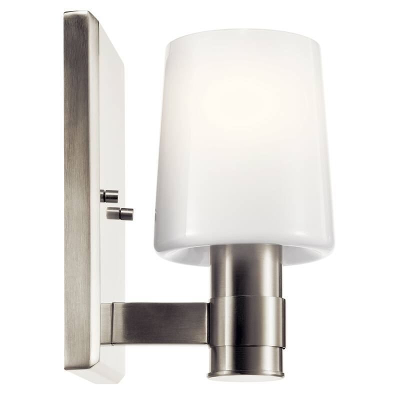 Adani 1-Light Wall Sconce with Opal Glass Shade