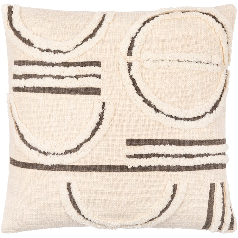Bruce Block Printed Geometric Throw Pillow