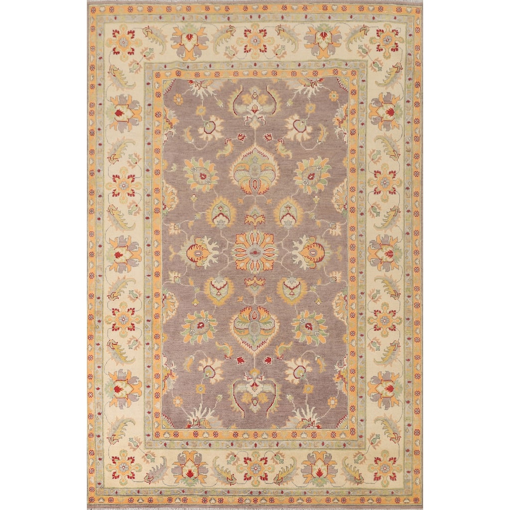 Kazak Area Rug Hand-Knotted Bedroom Wool Carpet - 6'8" x 9'10"
