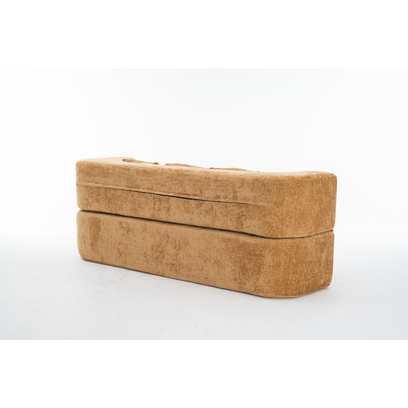 3-Seater Convertible Sofa Bed, Chenille Fabric Sleeper Sofa, High-Density Sponge Daybed, No Assembly Required