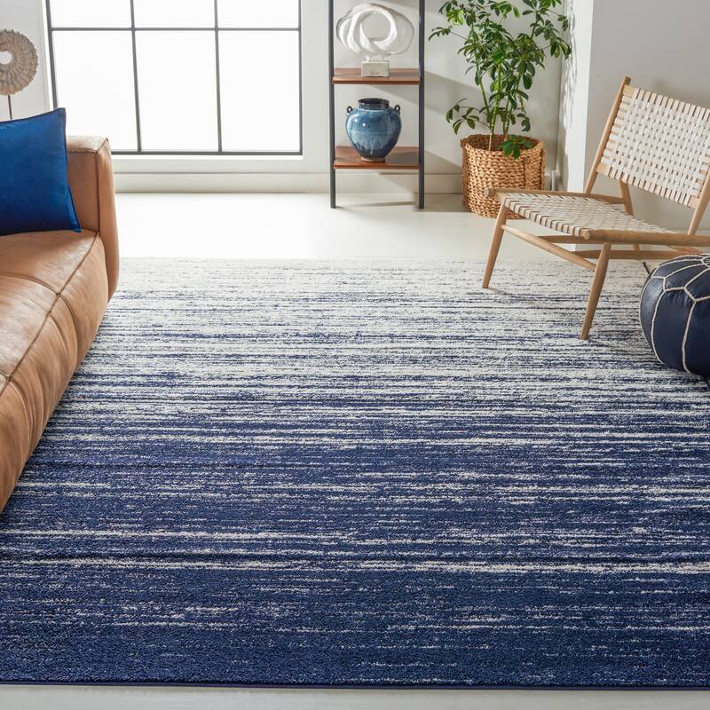 SAFAVIEH Adirondack Vera Modern Ombre Distressed Area Rug - 11' x 15' - Navy/Ivory