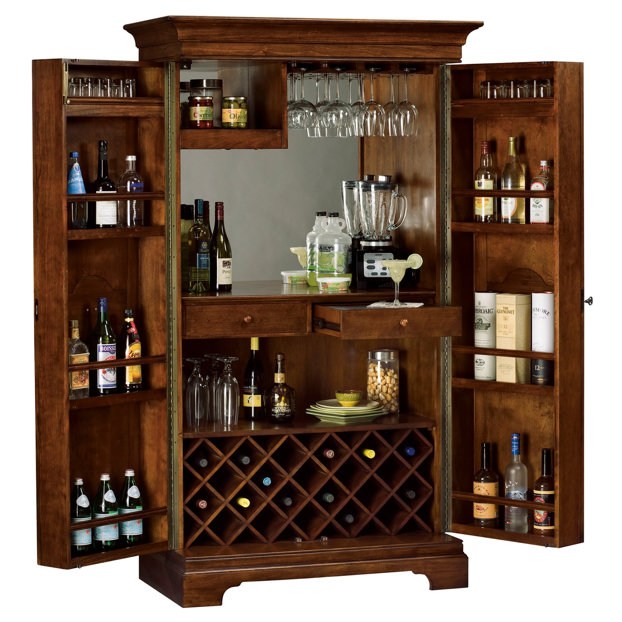 Wide best sale bar cabinet