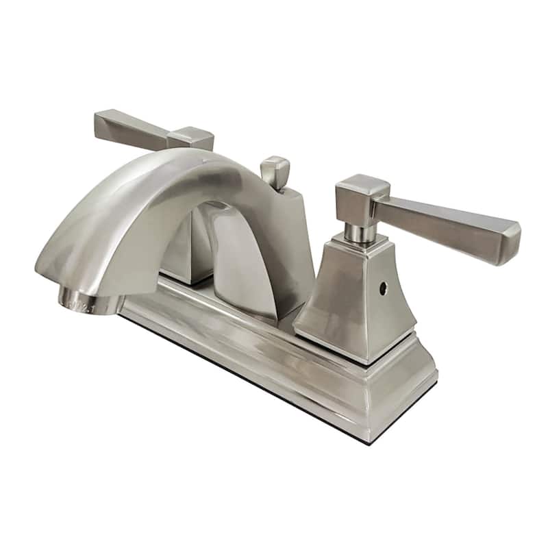 Kingston Brass Concord 1.2 GPM Centerset Bathroom Faucet with Pop-Up - Brushed Nickel