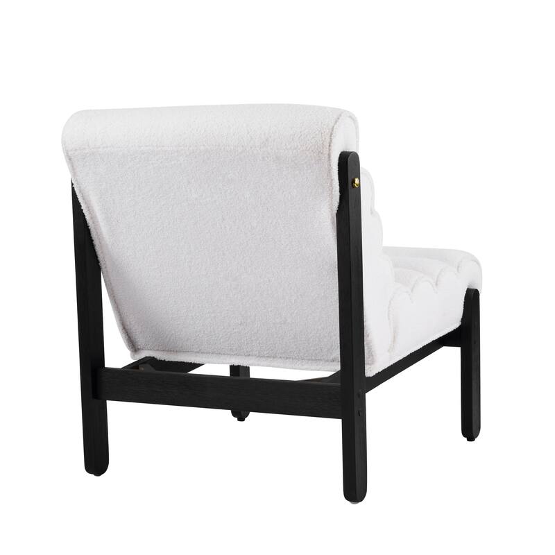 Scott Living - Modern Upholstered Accent Chair with Plush Layered Cushion & Solid Wood Frame - 25.75"W