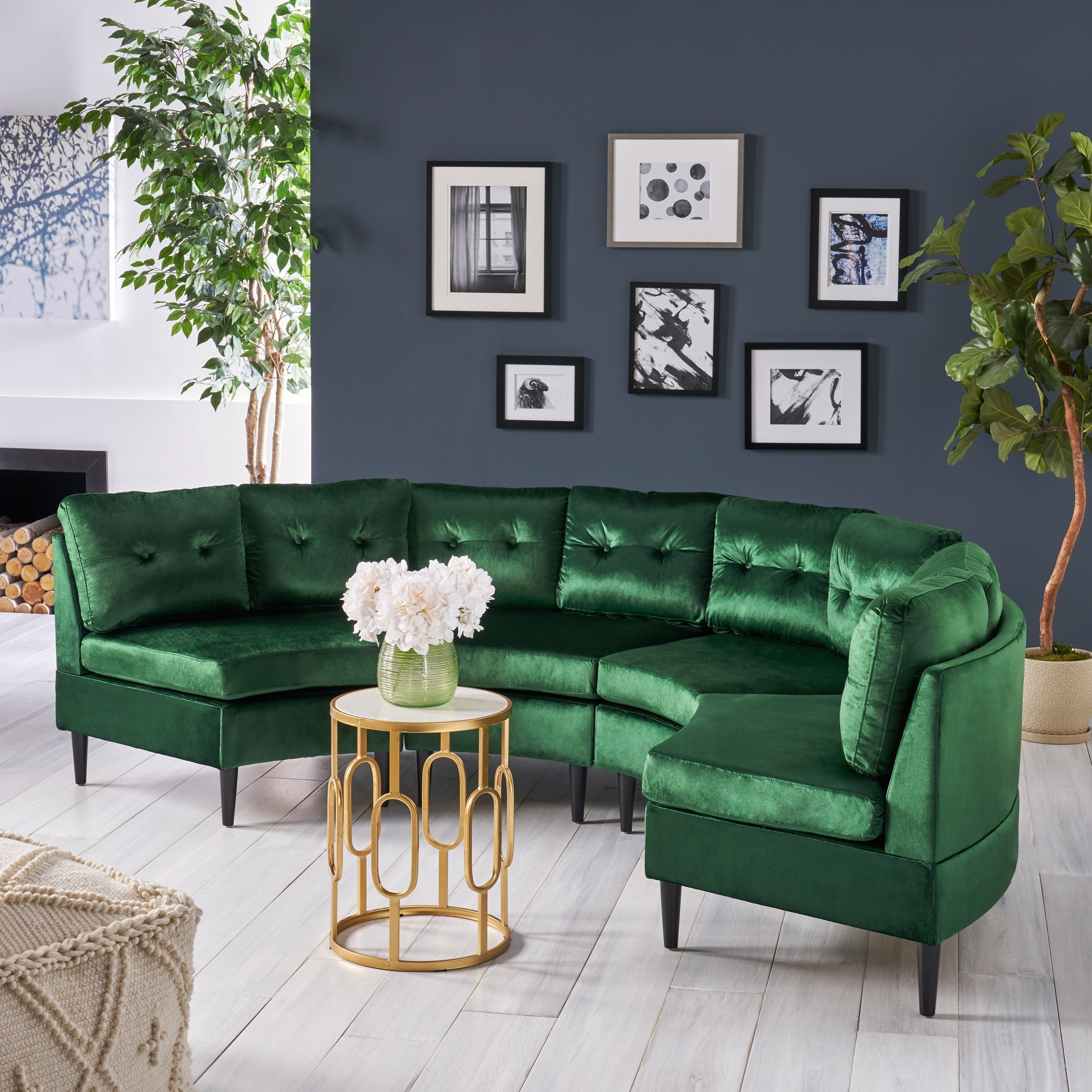 Modular sales velvet sectional