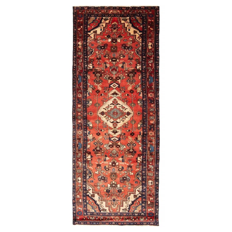 ECARPETGALLERY Hand-knotted Andelz Copper Wool Rug - 3'7 x 9'6 - Copper - 3'7 x 9'6