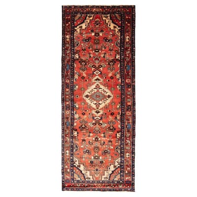 ECARPETGALLERY Hand-knotted Andelz Copper Wool Rug - 3'7 x 9'6