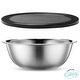 preview thumbnail 7 of 29, Heavy Duty Meal Prep Stainless Steel Mixing Bowls Set with Lids