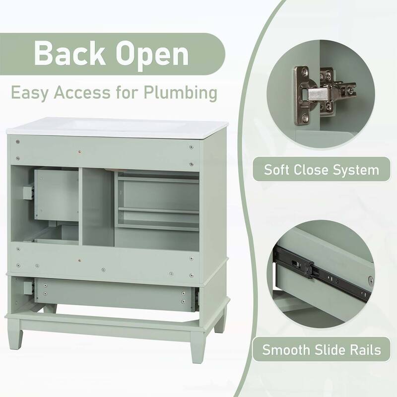 30" Bathroom Vanity with Sink