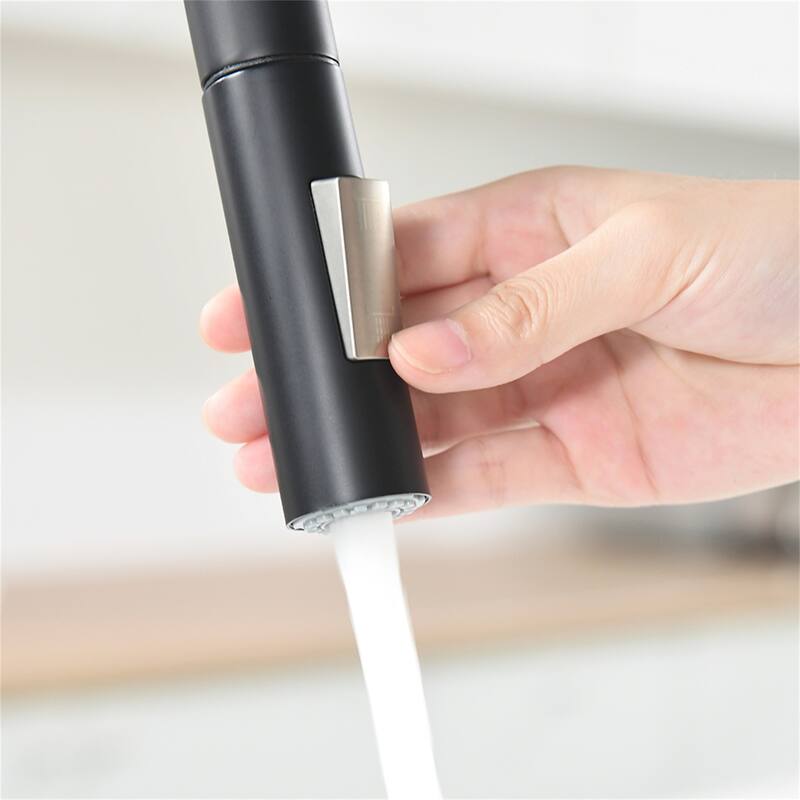 Single Handle Commercial Touchless Kitchen Sink Faucet With Pull Down Sprayer Modern Spring Sensor Basin Taps