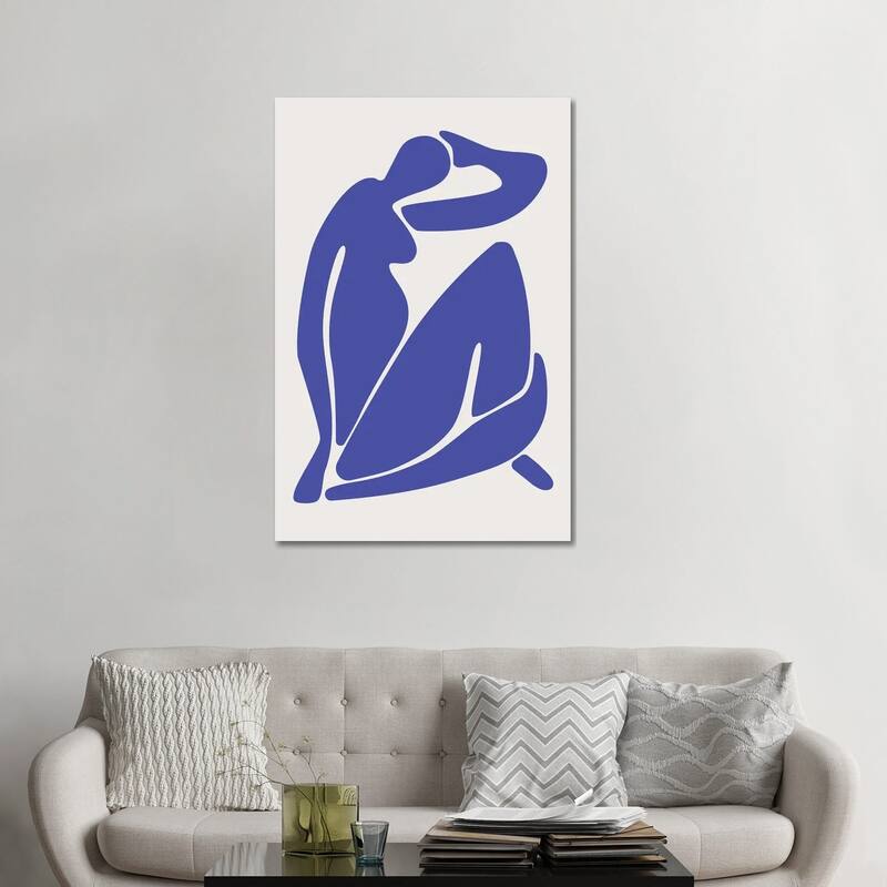 iCanvas "Henri Matisse Blue Collection I" by Jay Stanley Canvas Print - 48x32x1.5