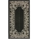 preview thumbnail 55 of 60, SAFAVIEH Courtyard Amparo Indoor/Outdoor Area Rug 2' x 3'7" - Black/Sand