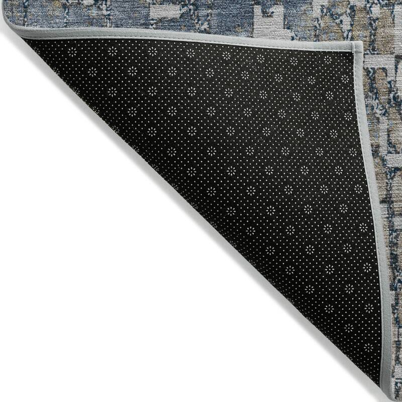 Machine Washable Indoor/ Outdoor Modern Cobble Chantille Rug