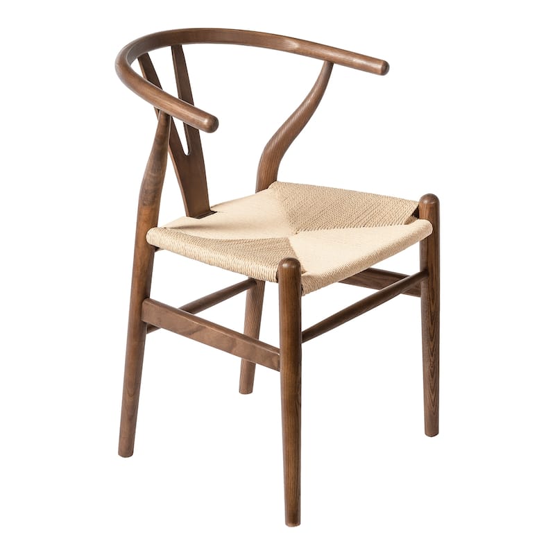 Albany-2 - Black - Natural Papercord Seat (Set of 2)