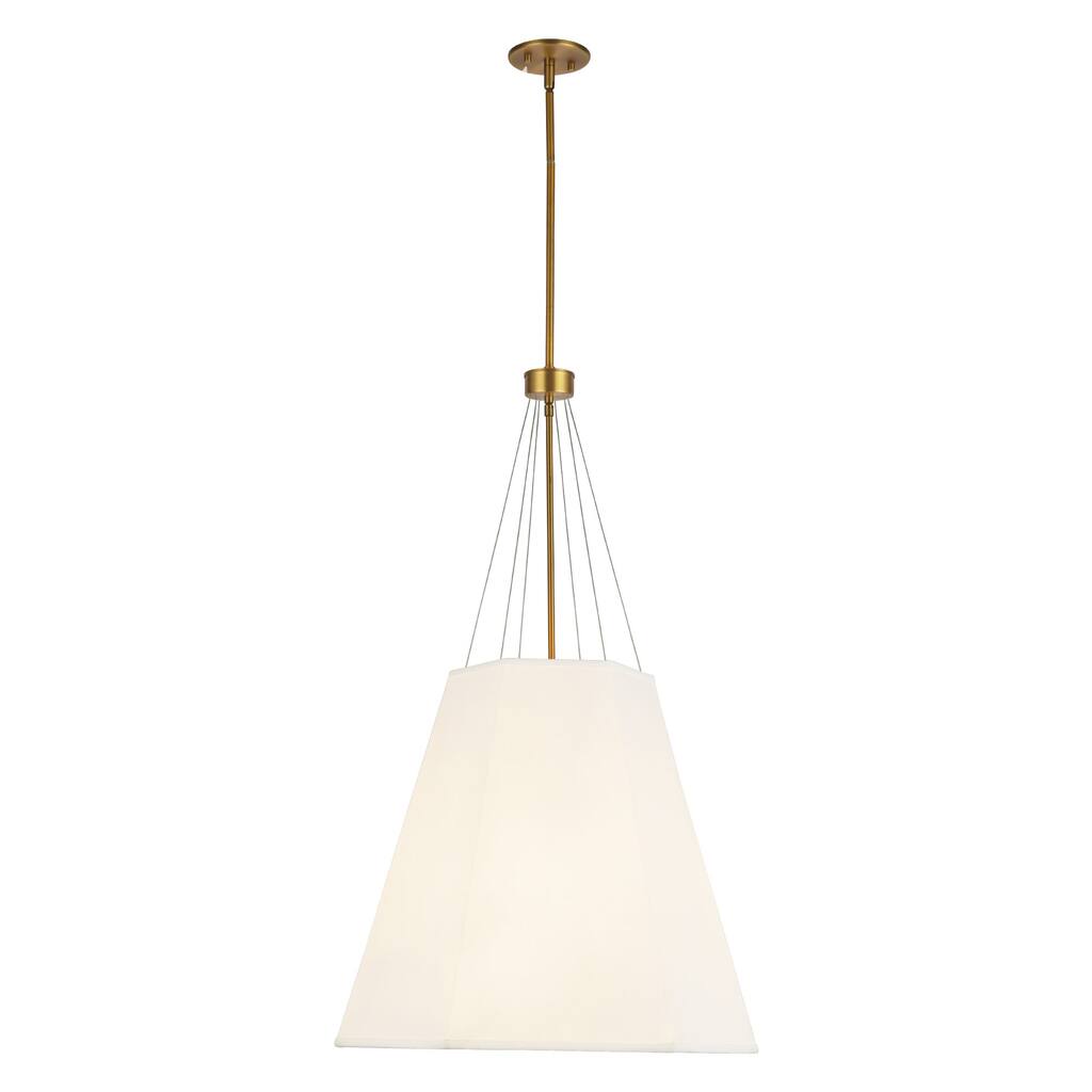 Alora Lighting PD545622WL Manila 3 Light 23" Wide Pendant with Linen