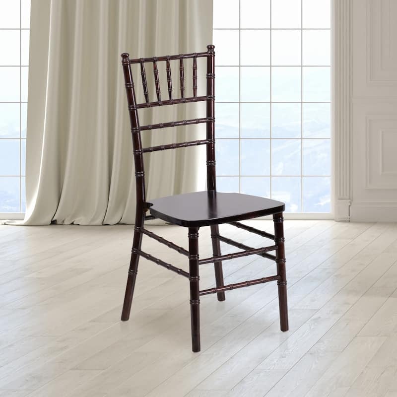 Chiavari Lightweight Wood Chair (Set of 2) - Walnut