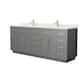 Option Dark Gray, Gold Trim, Giotto Quartz Top
