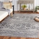 preview thumbnail 1 of 11, SAFAVIEH Odyssey Zahava Vintage Oriental Rug 8' x 10' - Black/Ivory - Rectangle