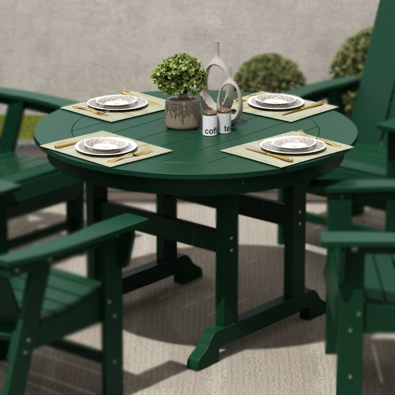 Laguna Hdpe All Weather Outdoor Patio 47" Round Dining Table