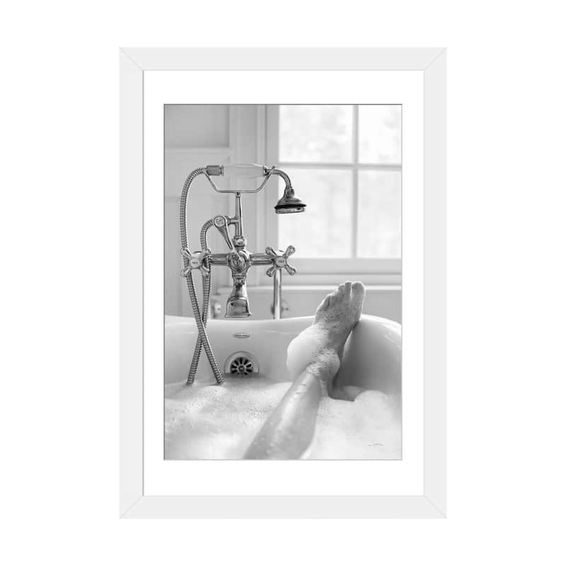 iCanvas "Bubble Bath II" by Aledanda - White - 24x16x1