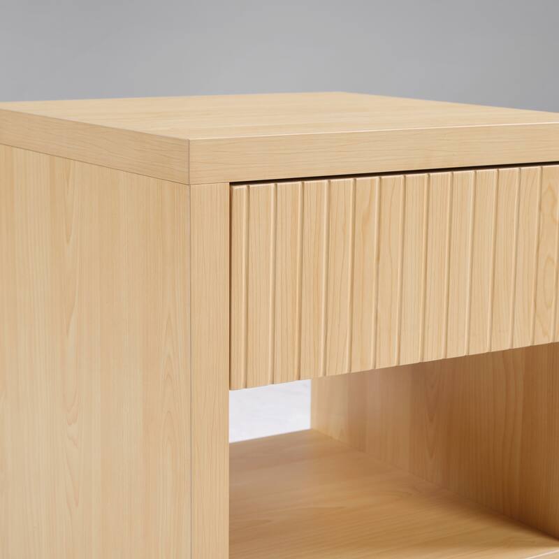 Night Stand with Drawer Storage for Bedroom and Office