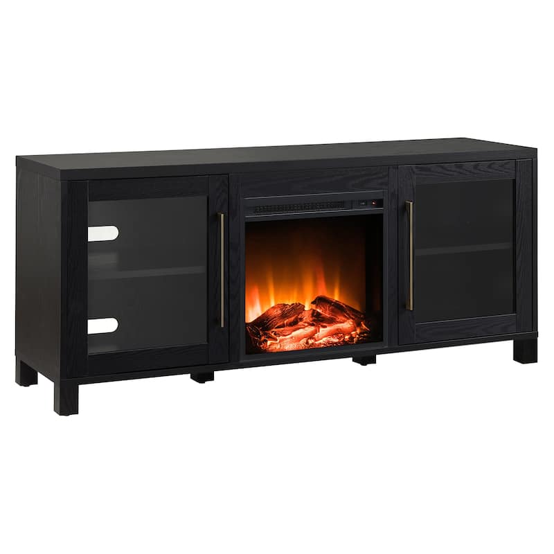 Quincy TV Stand with Fireplace Insert