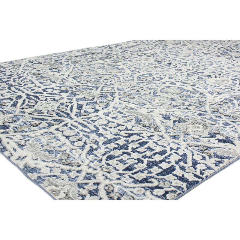 Bashian Shepherd Blue Transitional Area Rug