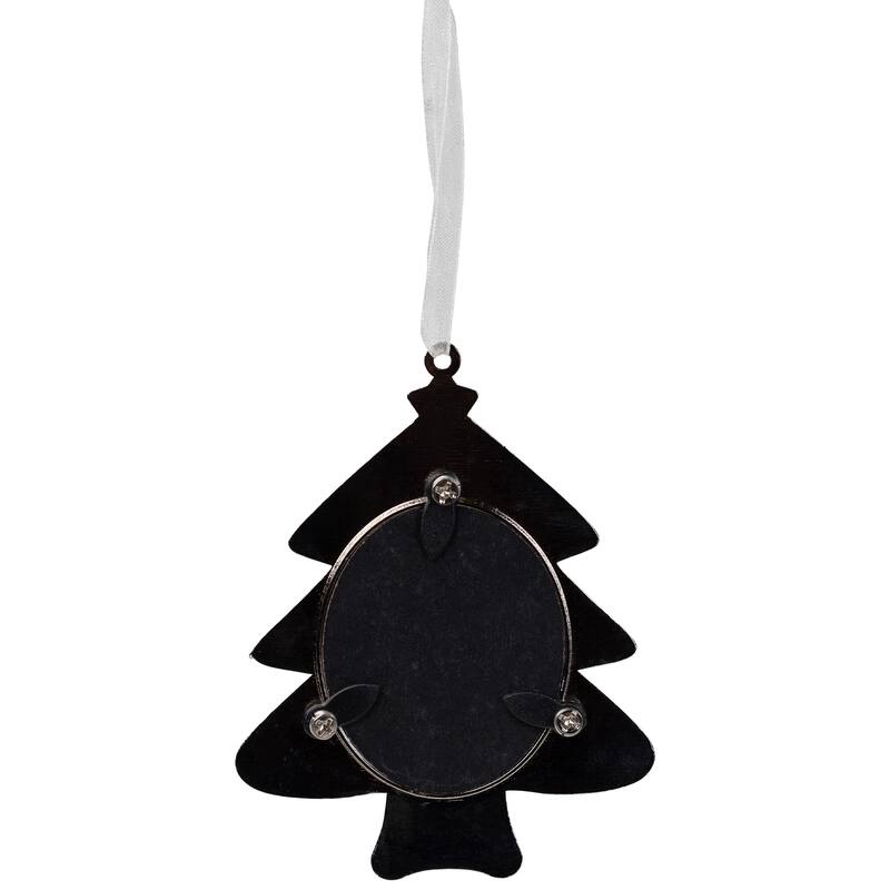 2025 Christmas Tree with Star Photo Frame Ornament - 4"