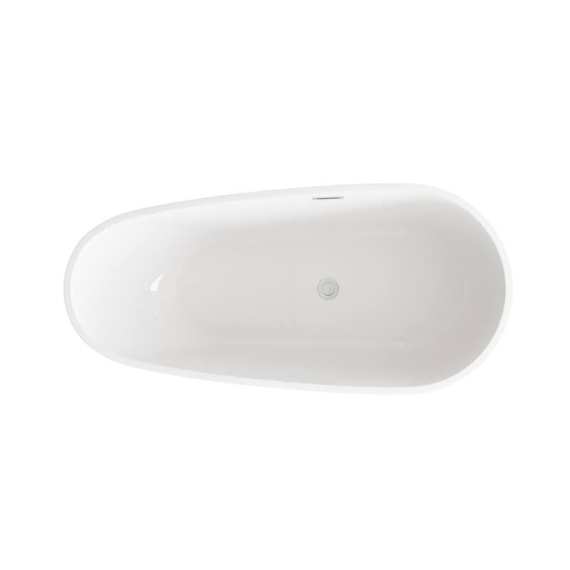 Hillary Bathtub in Glossy White