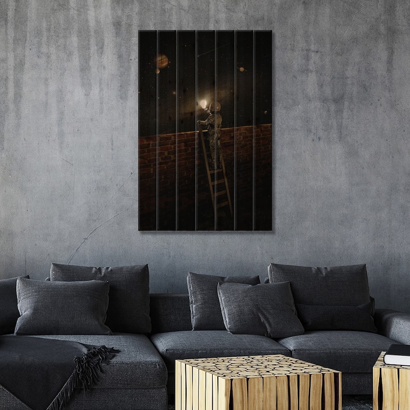 Beyond The Wall Print On Wood by Nicebleed - Multi-Color