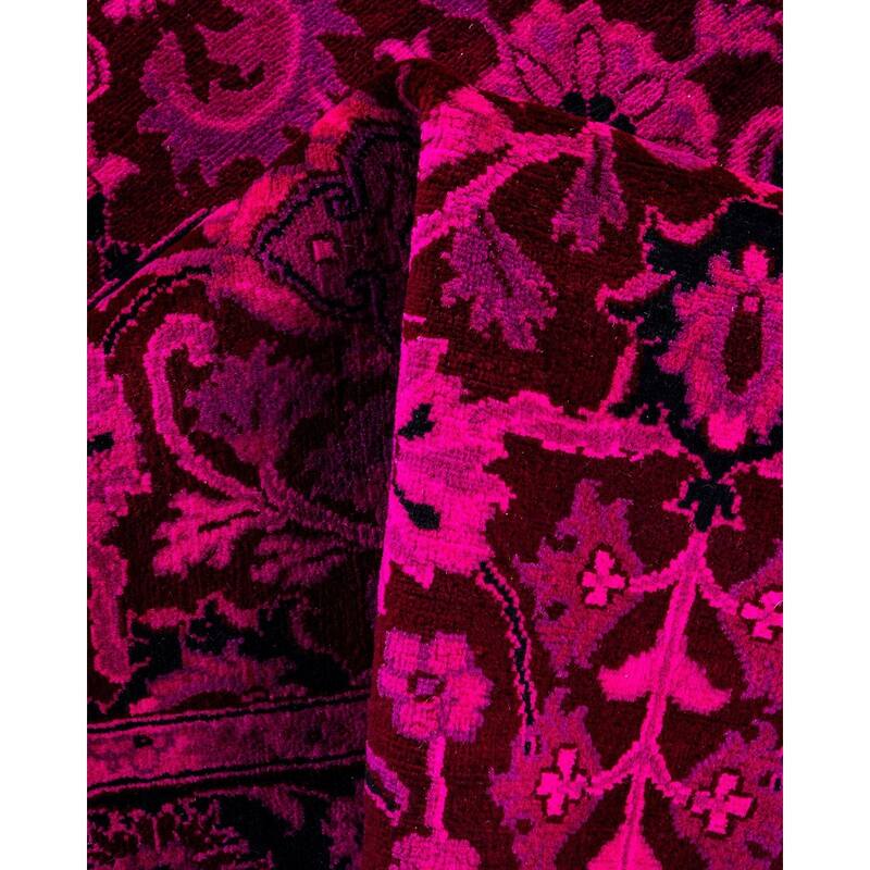 Overdyed, One-of-a-Kind Hand-Knotted Area Rug - Pink - 3' 1" x 5' 5"