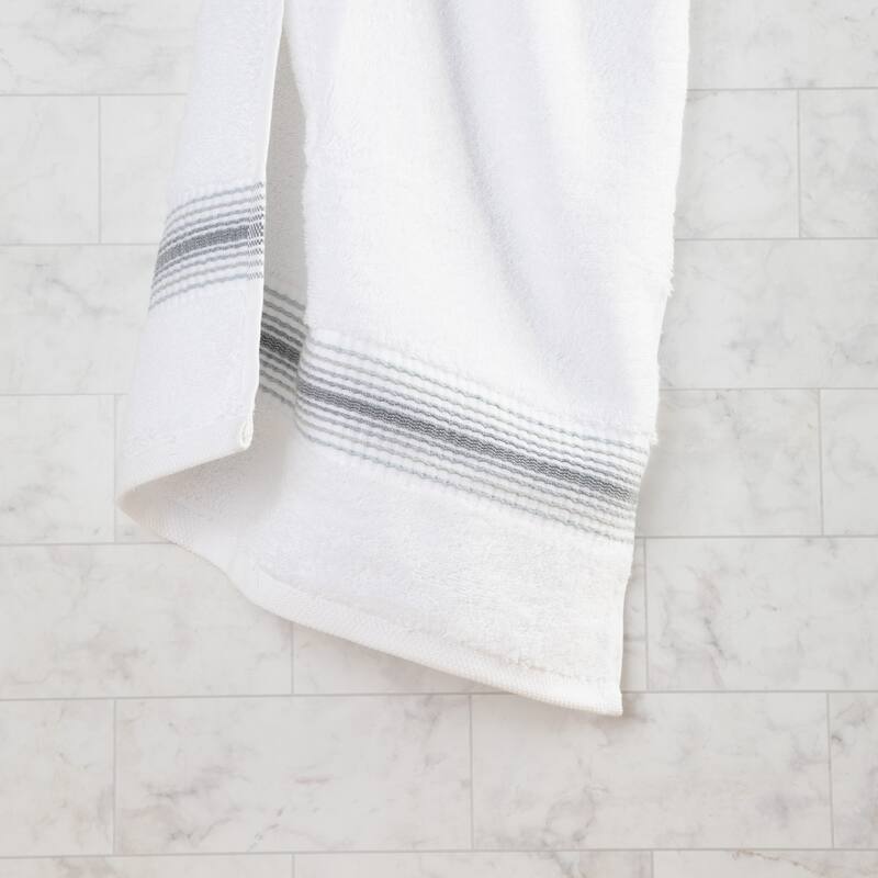 Aston & Arden Turkish Striped 4-Piece Hand Towels - 32x18