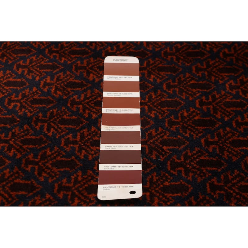 Teimani Brown, Red Rug 3'7" x 6'3" - 3'7 x 6'3