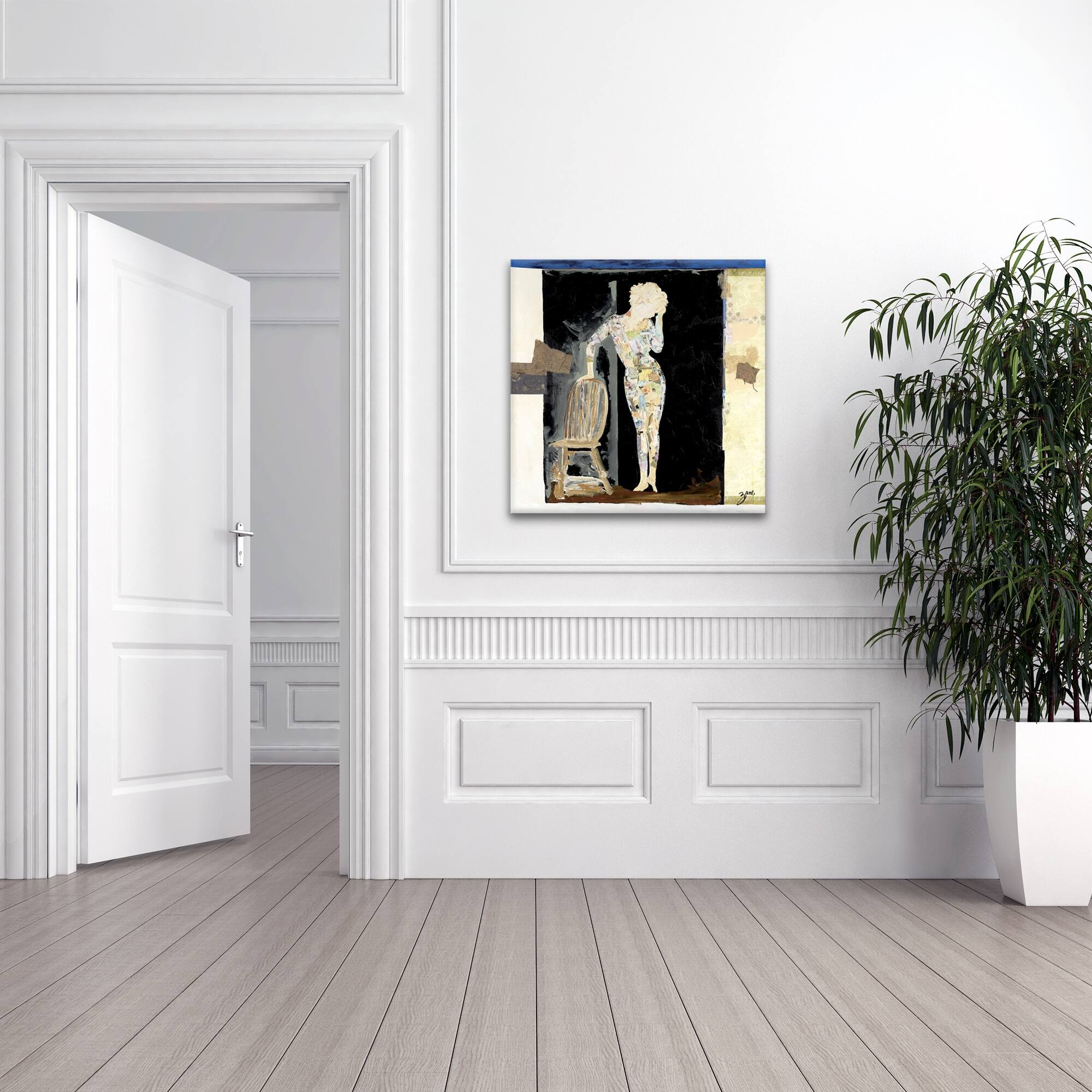 Deep in Thought' Abstract Wrapped Canvas Wall Art Bed Bath & Beyond