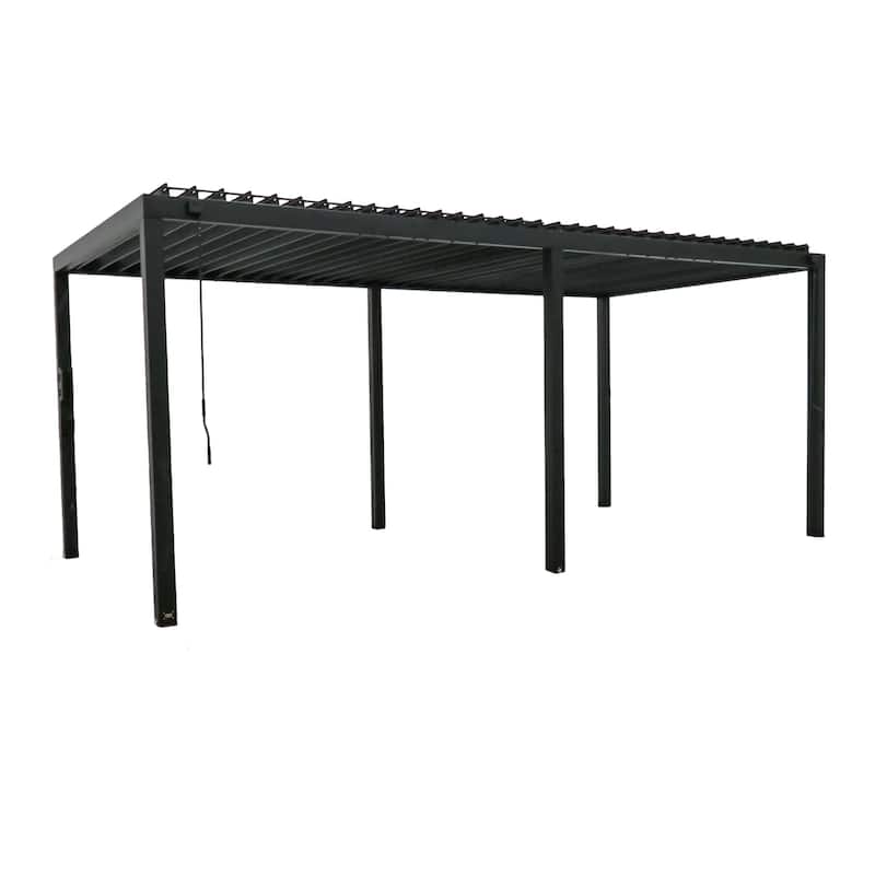 Backyard Discovery Sarasota 20'x10' Galvanized Steel Louvered Pergola