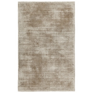 Arlo 8 x 10 Area Rug, Sand Brown Soft Viscose, Handcrafted, Non ...