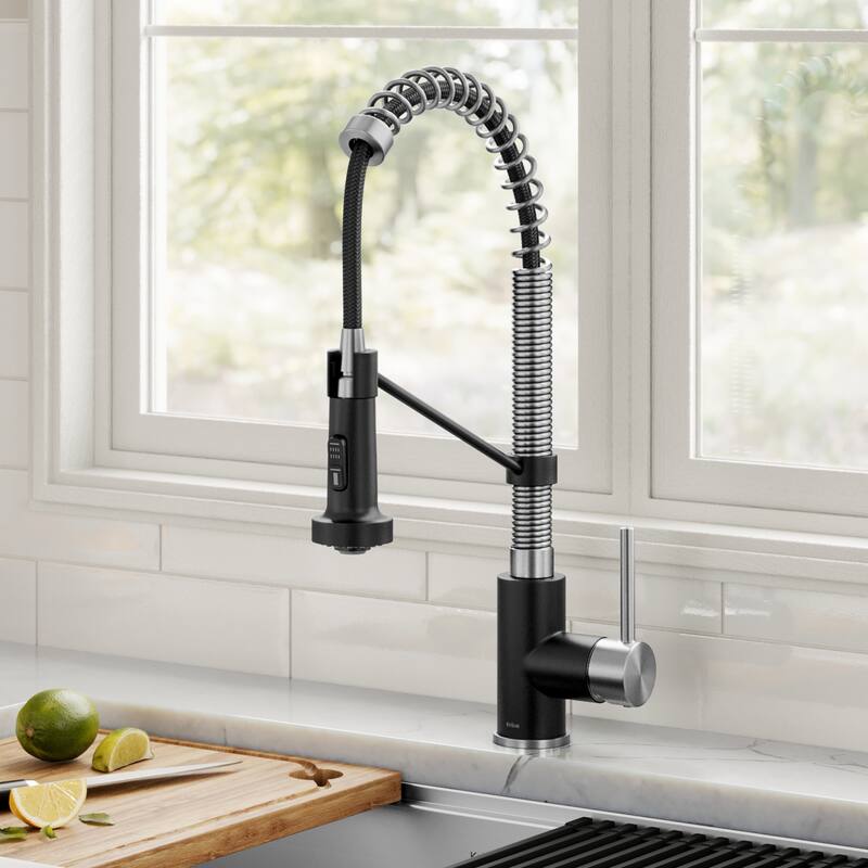 Kraus Bolden 2-Function 1-Handle Commercial Pulldown Kitchen Faucet