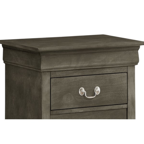 Shop Louis Phillipe 2 Drawer Wooden Nightstand Overstock 20177827