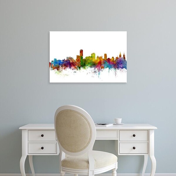 Easy Art Prints Michael Tompsett's 'Adelaide Australia Skyline' Premium Canvas Art