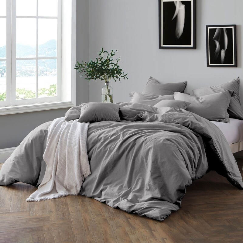 Prewashed Chambray Duvet Cover Set 