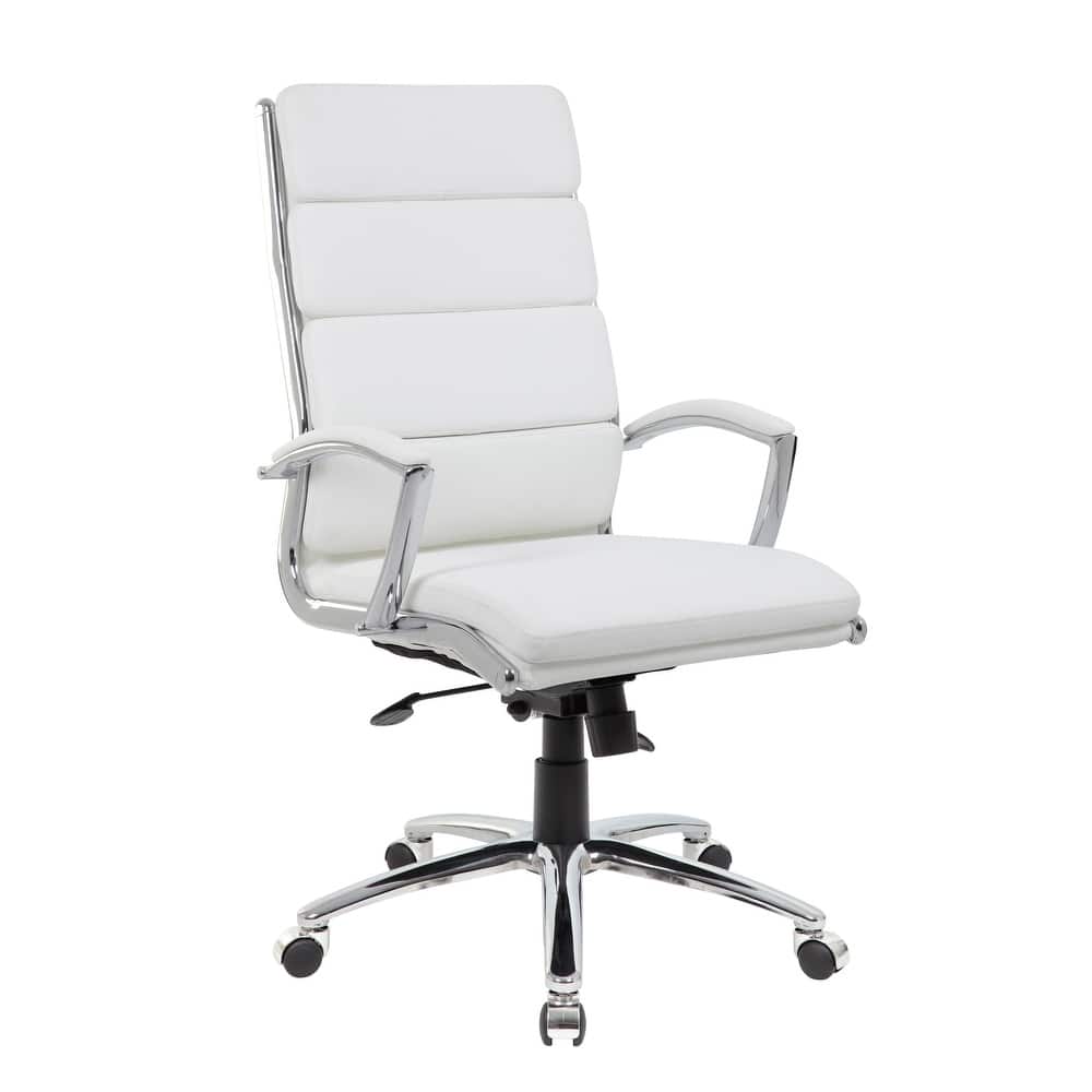 Boss CaressoftPlus Chrome Finish Executive Chair