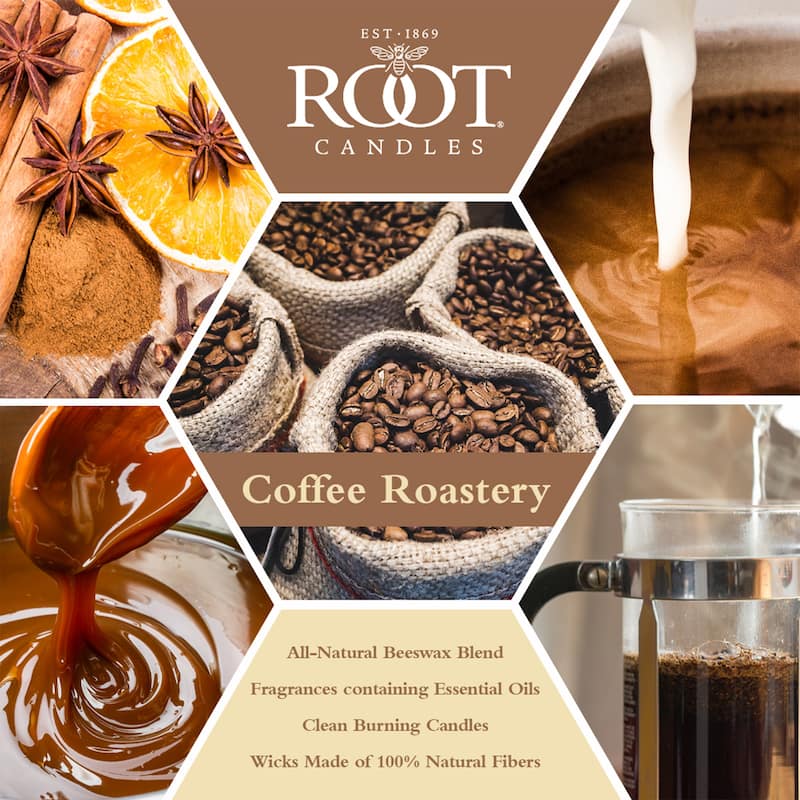 ROOT Candles Coffee Roastery 10.5 oz Large Veriglass Jar