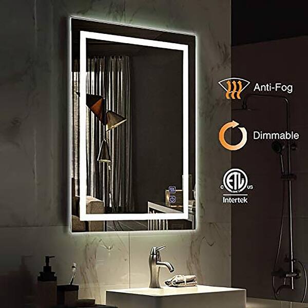 Rectangle Led Wall Mount Lighted Vanity Mirror Overstock 31662996 List of best wall mirrors with lights in 2021. usd
