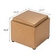 preview thumbnail 11 of 62, Adeco Storage Ottoman With Tray